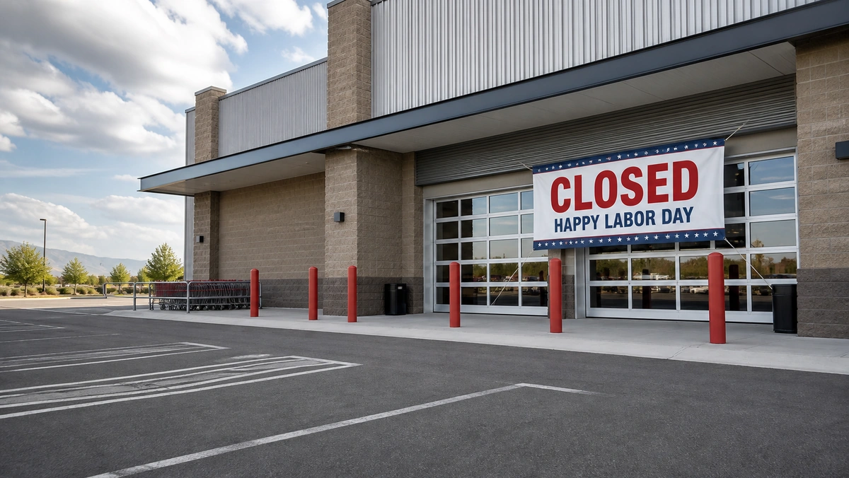 Costco Labor Day hours closed warehouse entrance on the holiday