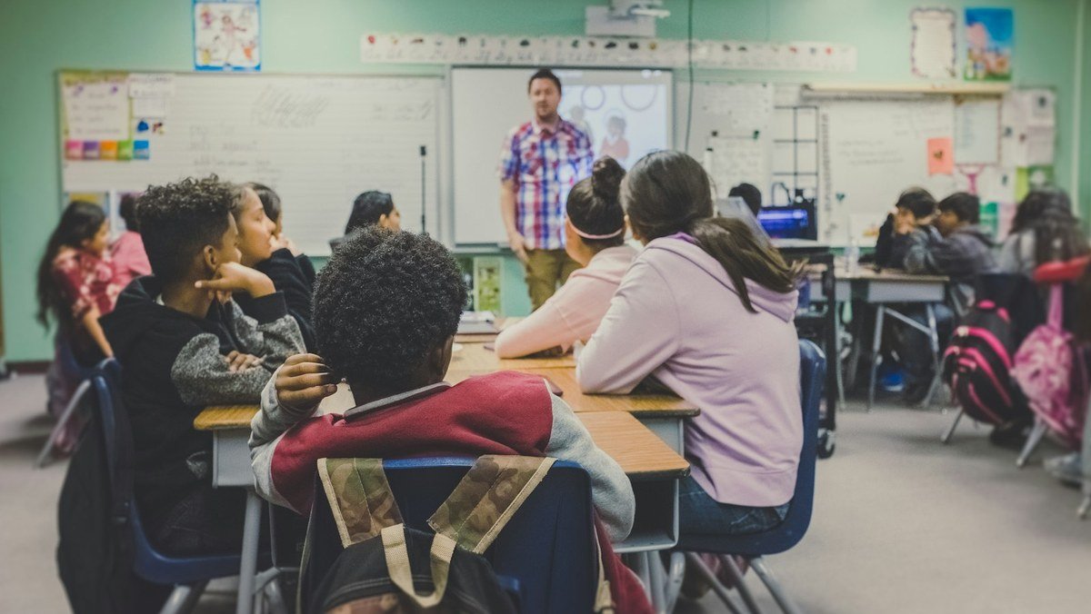 Students and teacher in a classroom for Lewisville ISD tax rate coverage