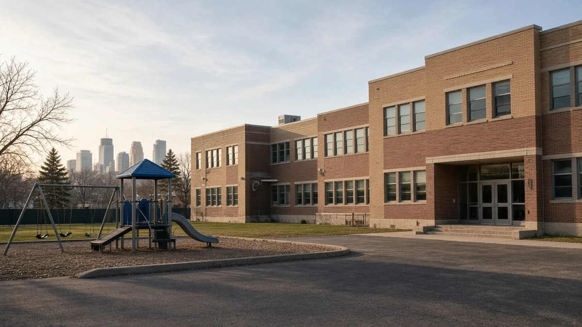 School hallway and lockers illustrating Minneapolis Public Schools closures proposals