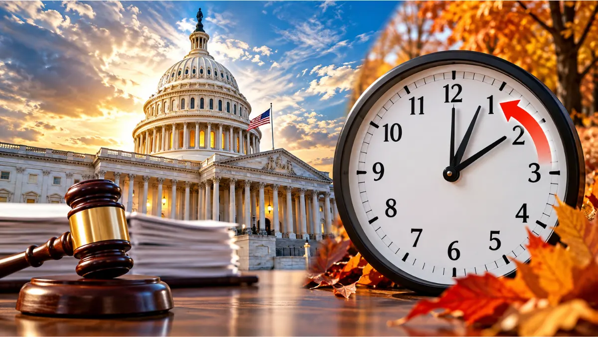 U.S. Capitol Building at the end of Pennsylvania Avenue in Washington, D.C., under a bright sky with traffic on the boulevard.