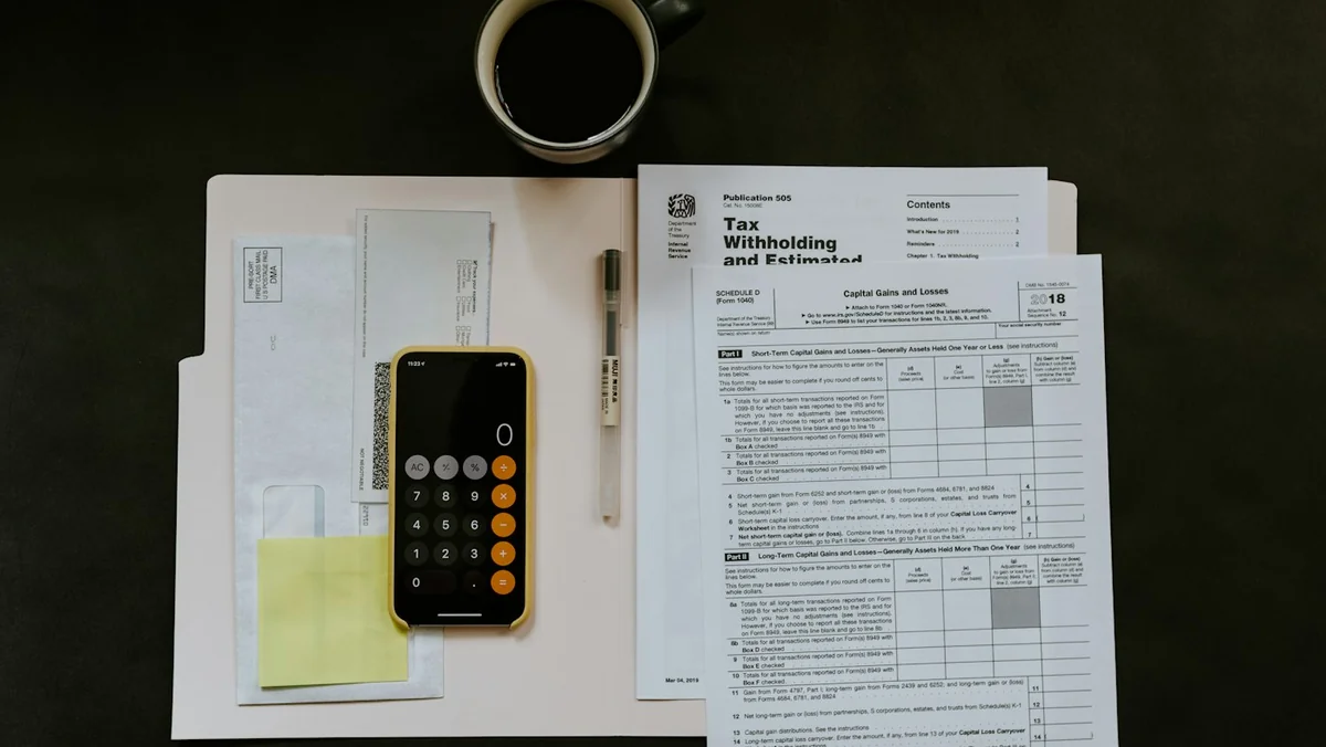 Tax documents and calculator illustrating Prosper ISD tax rate and civic finance coverage