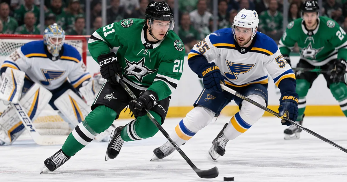 Stars home opener ice hockey rink under bright arena lights