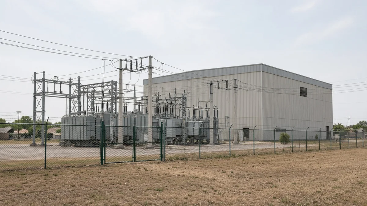 Dallas industrial warehouse and substation data center land use