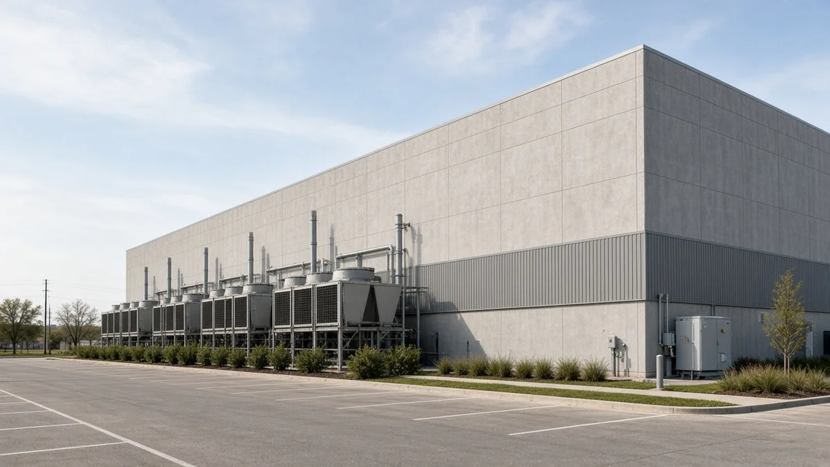 Data center exterior Dallas Tarrant water reporting probe